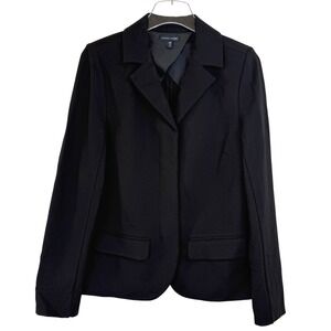 Universal Standard DESK TO DINNER Black Blazer Jacket Women 6-8 STRETCH COMFORT